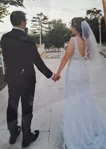 Beyaz Straplez Denizkızı Gelinlik - Görsel 2