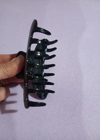 Koyu Siyah Tokalı Gotik Saç Tokası - Görsel 4