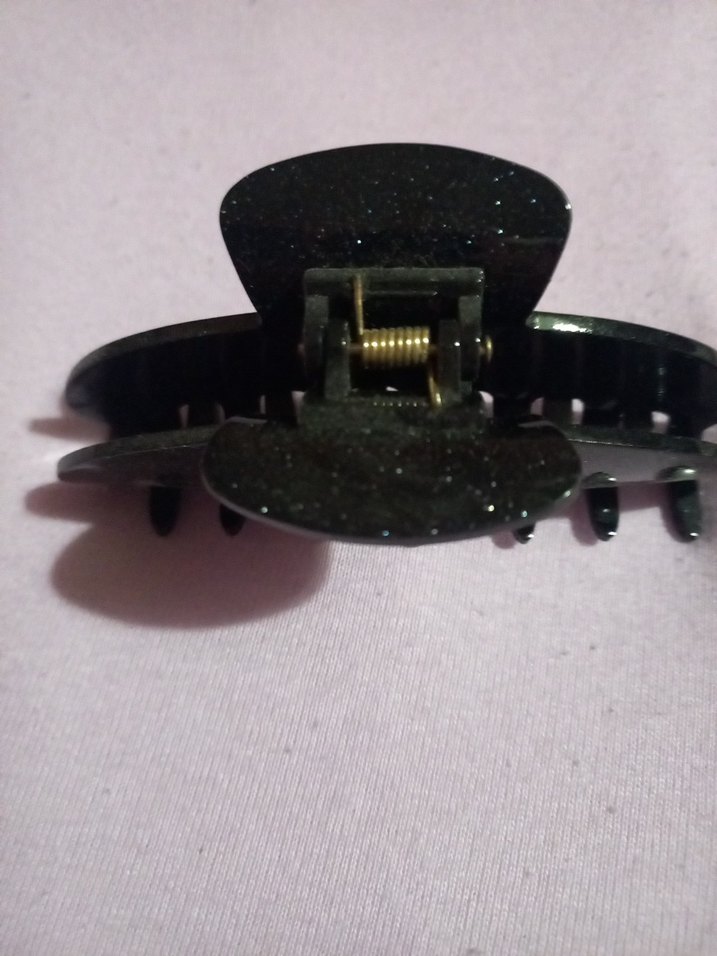 Koyu Siyah Tokalı Gotik Saç Tokası - Görsel 2