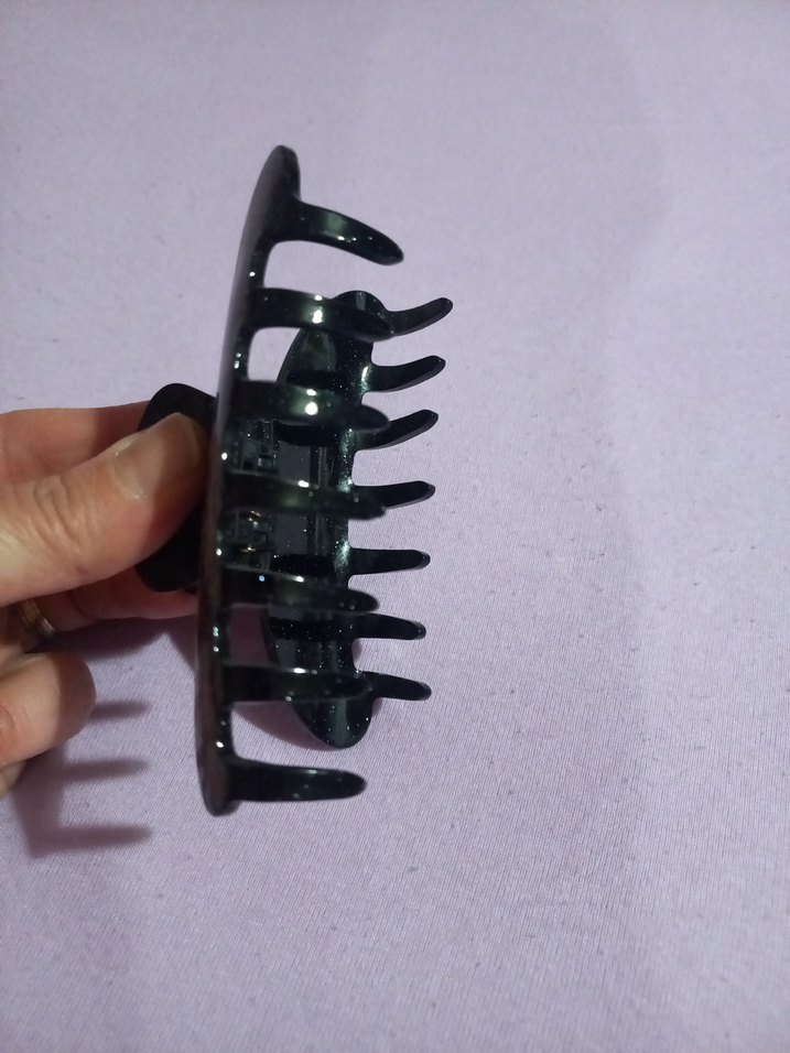 Koyu Siyah Tokalı Gotik Saç Tokası - Görsel 4