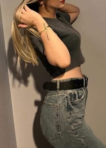 Bershka yüksek bel baggy 
