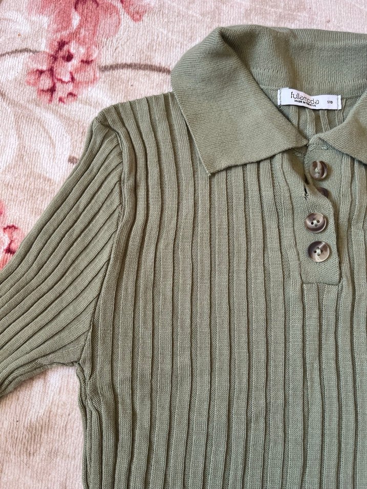 Kadın triko bluz - Görsel 2