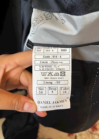 Düğmeli lacivert Erkek Takım Ceketi - Görsel 4