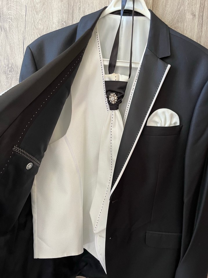 Düğmeli Uzun Kollu Erkek Takım Elbise - Görsel 2