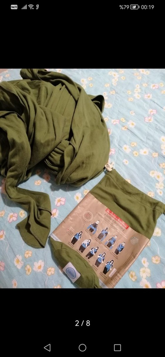 Haki Bebek Slingi - MOBY Wrap - Görsel 2