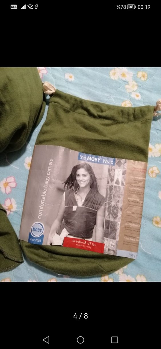 Haki Bebek Slingi - MOBY Wrap - Görsel 5