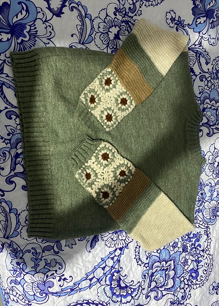 Örgü Desenli Kazak - Görsel 2