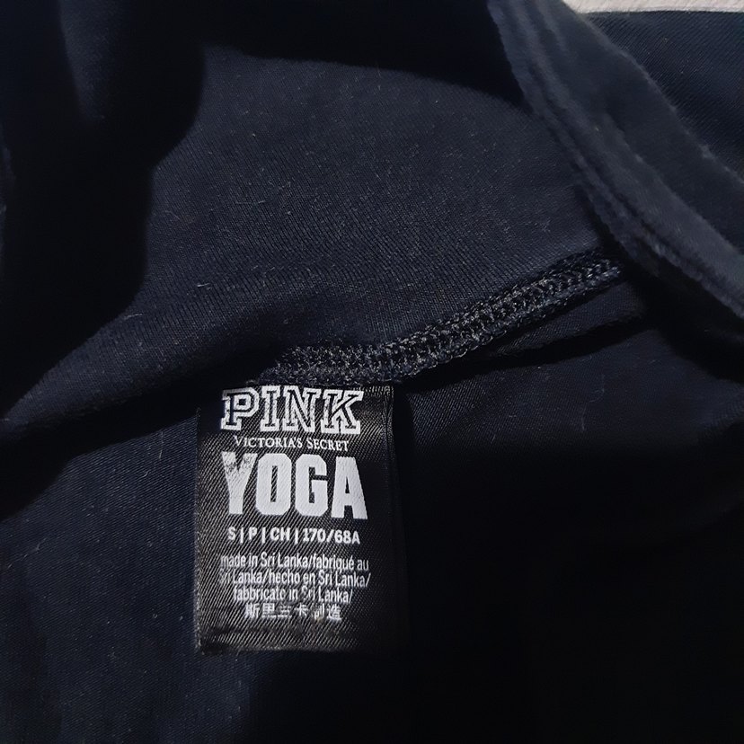 victoria s secret pink siyah tayt - Görsel 3