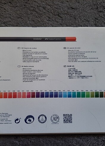  Beden çeşitli Renk Faber castell 36 lı kuruboya