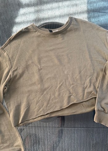 s Beden Bej Uzun Kollu Kadın Sweatshirt