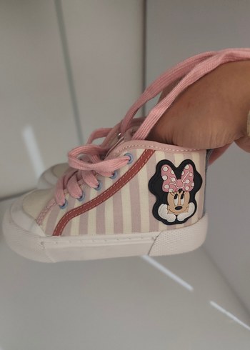 Kız Çocuk Pembe Çizgili Spor Ayakkabı - Görsel 5