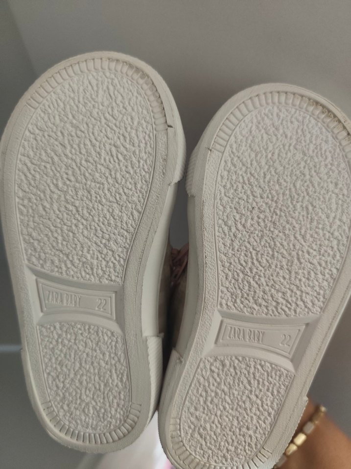 Kız Çocuk Pembe Çizgili Spor Ayakkabı - Görsel 4