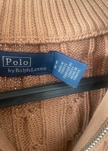 Orjinal Ralph Lauren Yarım Fermuarlı Örgü Kazak - Görsel 3