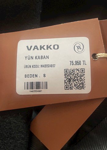 Orijinal Vakko Siyah Çift Düğmeli Kaban - Görsel 6