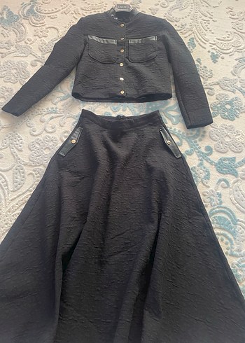 Massimo Dutti orijinal etek ceket S - Görsel 4