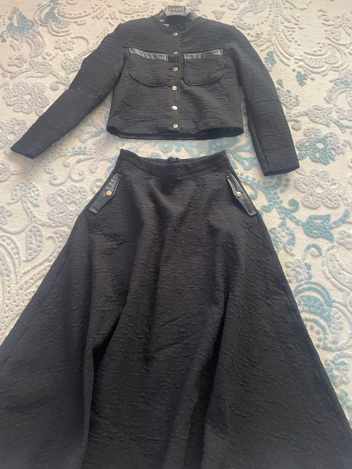 Massimo Dutti orijinal etek ceket S - Görsel 4