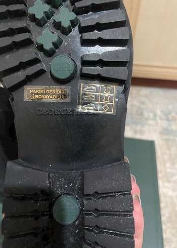 George Hogg Siyah Kadın Deri Bot, Kalın Topuklu, Minimalist - Görsel 5