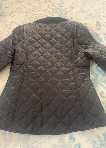 Barbour Kadın Siyah Düğmeli Orta Boy Jacket - Görsel 2