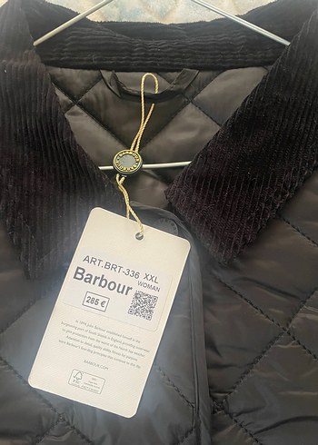 Barbour Kadın Siyah Düğmeli Orta Boy Jacket - Görsel 3
