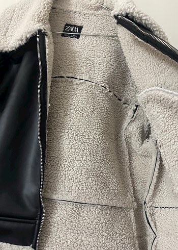 Orjinal Zara  Deri Biker Ceket - Görsel 5