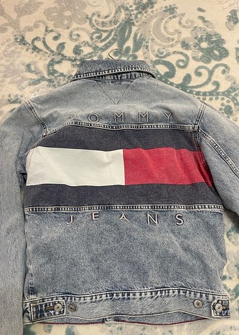 Orjinal Tommy Düğmeli Mavi Denim Ceket S - Görsel 2