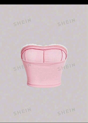 Sheinside Shein coquette balletcore pink bluz crop