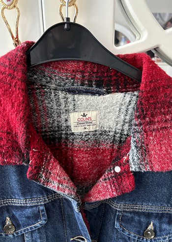 Colin's Bordo Yaka Detaylı Kadın Denim Ceket