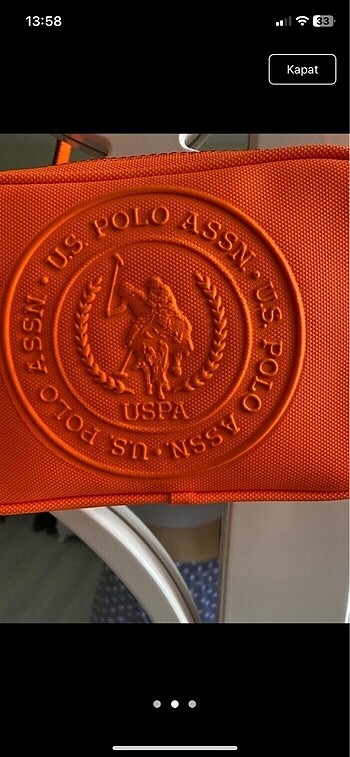 U.S Polo Assn. Kadın uspa Polo turuncu çanta