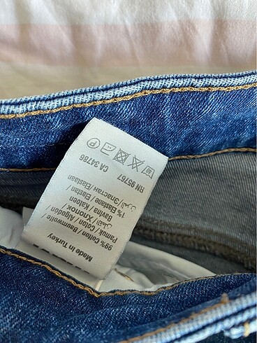 36 Beden Mavi koyu jean