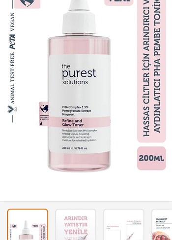 The Purest Solutions PHA Kompleksli Tonik 200ml