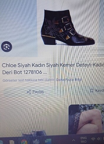 38 Beden siyah Renk Chloe bot. temiz