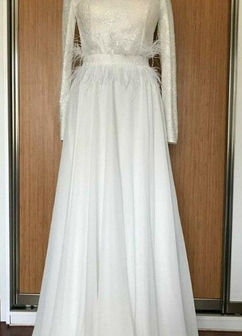 m Beden Beyaz elbise nikah elbisesi mevlit elbisesi