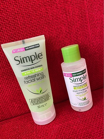 Simple Simple temizleme ürünleri