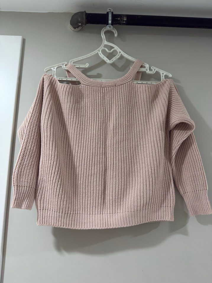 Pembe V Yaka Kadın Kazak - Görsel 4