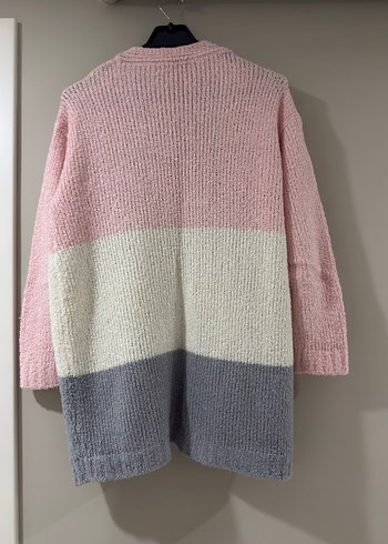 Pastel Renkli Örgü Kadın Hırka - Görsel 4