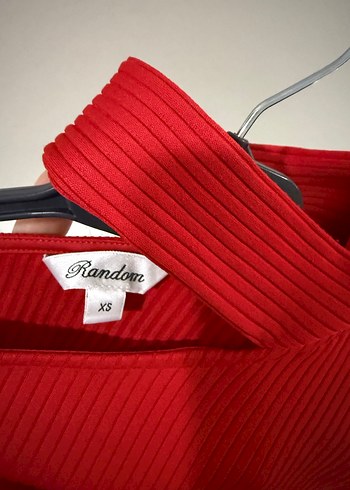 Kırmızı Yarım Balıkçı Yaka Triko Kadın Kazak - Görsel 4