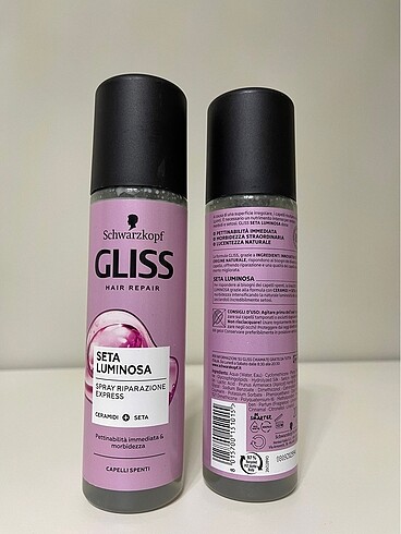Schwarzkopf Glıss parlak ipek onarıcı bakım sprey