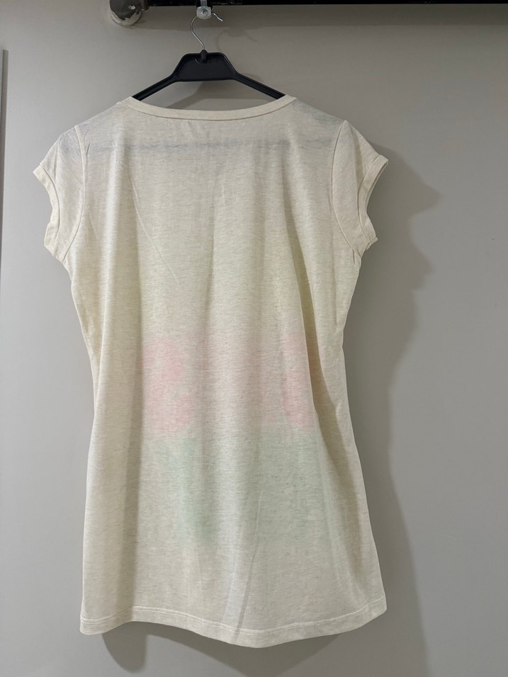 Dantelli Baskılı Tişört - Görsel 4