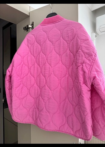 Mavi Jeans Pembe Fermuarlı Kadın Mont