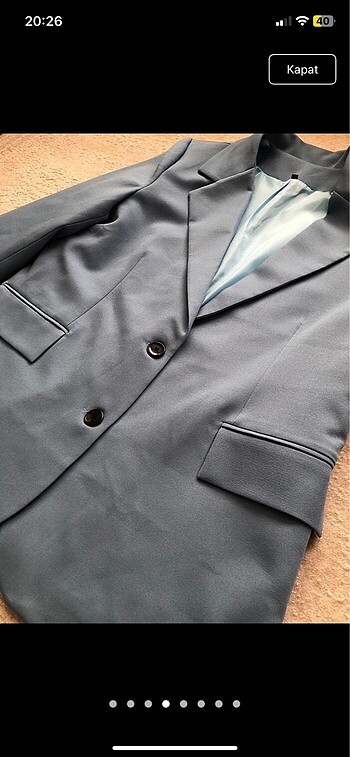 42 Beden mavi Renk Mavi blazer