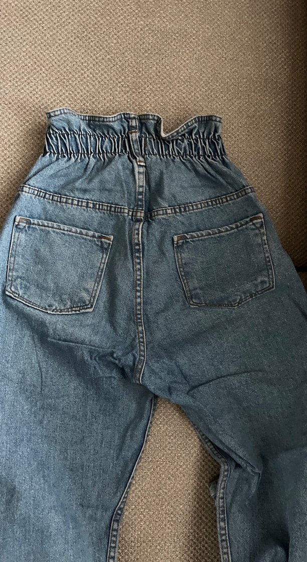 Mavi Loose Fit Midi Kot Pantolon - Görsel 5