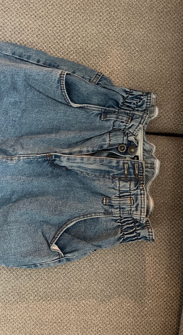 Mavi Loose Fit Midi Kot Pantolon - Görsel 2