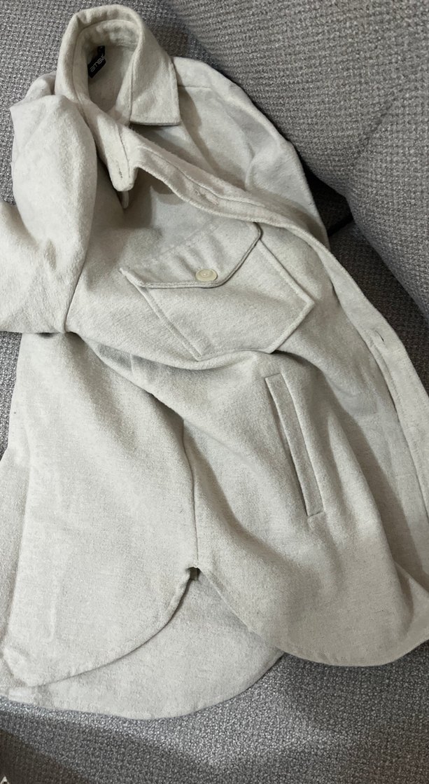 Gri Düğmeli Keten Kadın Gömlek - Görsel 5