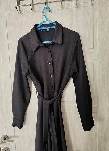 Siyah uzun elbise - Görsel 2