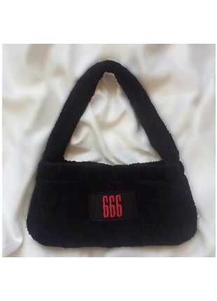 666 goth Baget çanta