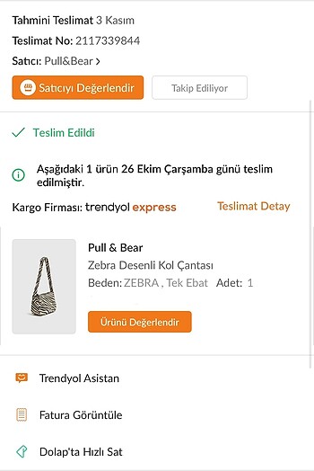 Beden çeşitli Renk zebra desenli kol çantası