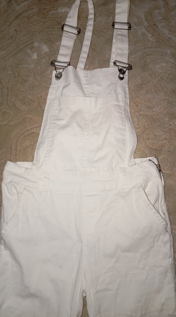 Kızlar için Beyaz şort Tulum - Görsel 2