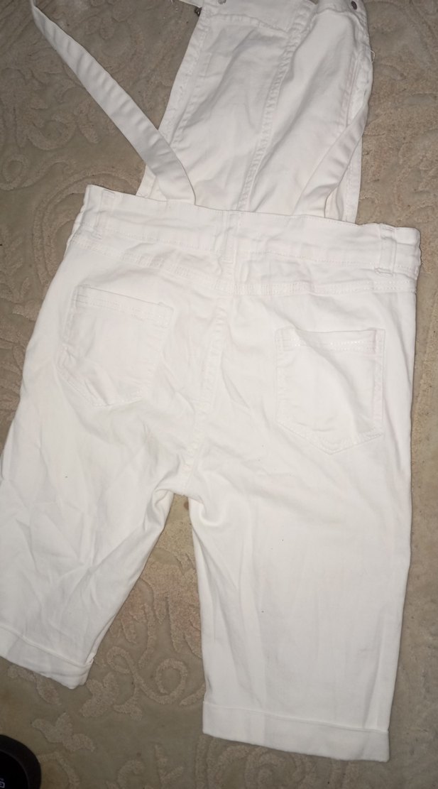 Kızlar için Beyaz şort Tulum - Görsel 4