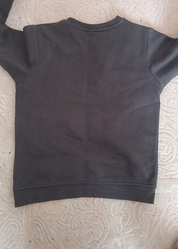 Erkek Çocuk Gri Baskılı Sweatshirt - Görsel 2