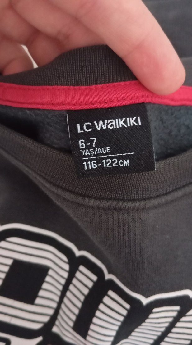 Erkek Çocuk Gri Baskılı Sweatshirt - Görsel 3